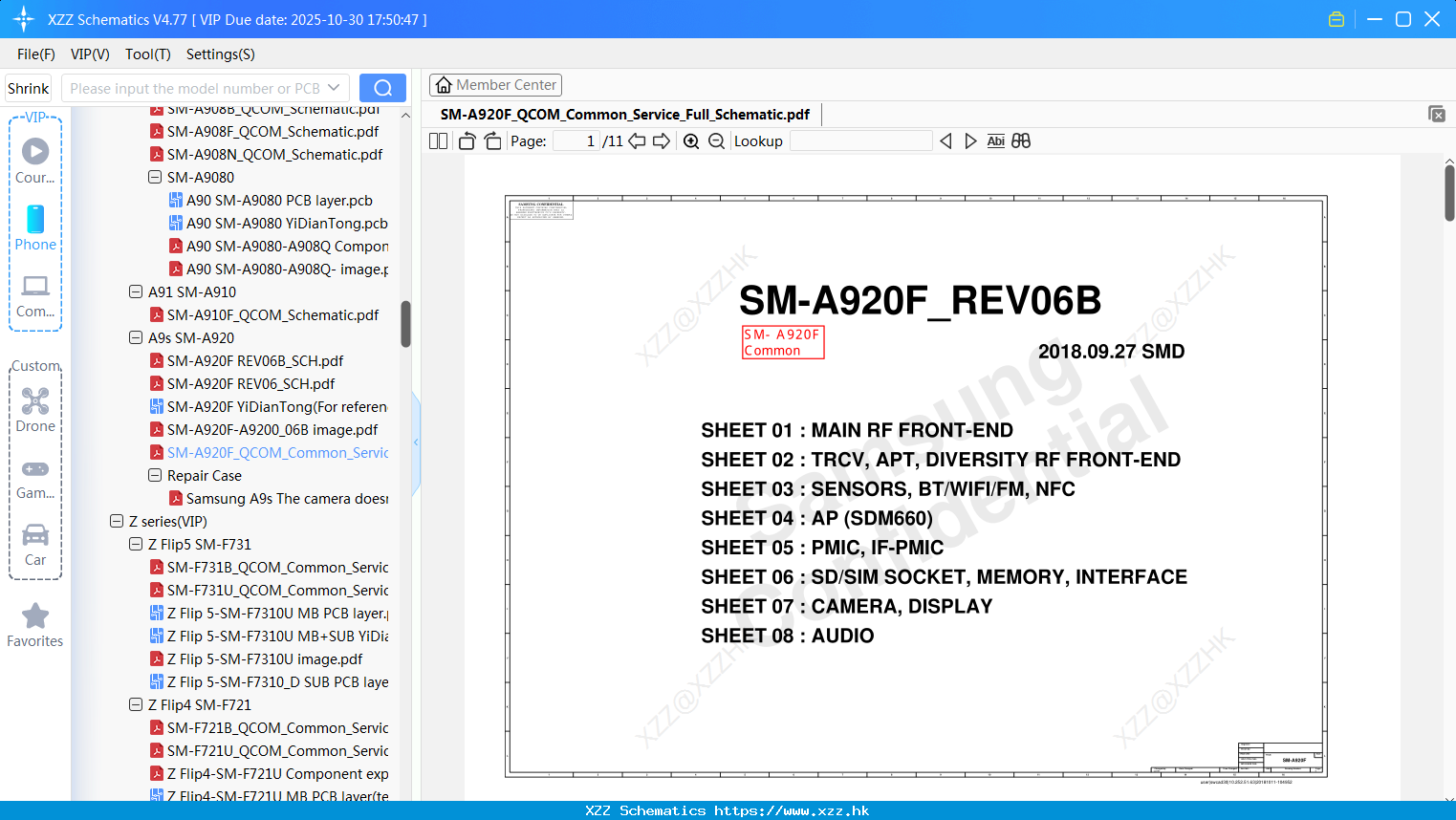 Samsung SM-A920F_QCOM_Common_Service_Full_Schematic